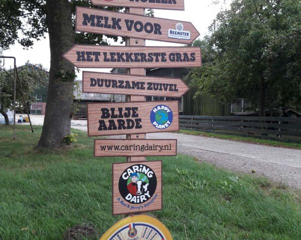 Het Caring Dairy-bord